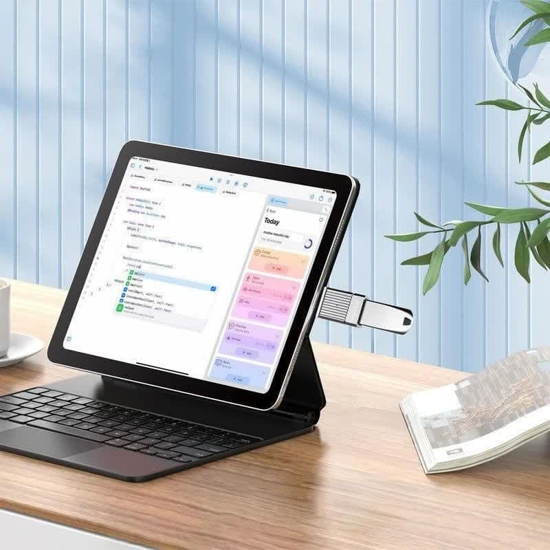 مبدل OTG USB به USB-C هیسکا مدل H6 — تصویر ۴