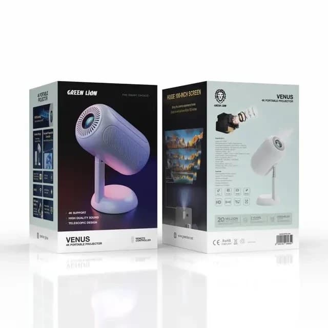 پروژکتور قابل حمل4k ونوس گرین لاین مدل GNVE4KPROJ