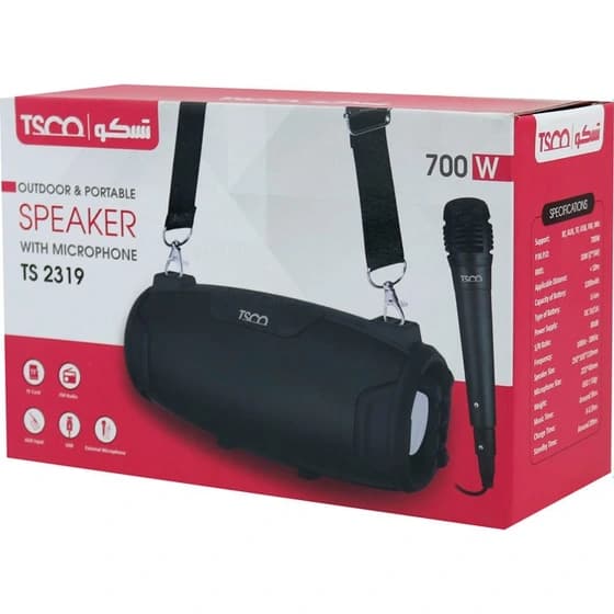 اسپیکر بلوتوثی تسکو مدل TS 2319 ا TS 2319 Portable Bluetooth Speaker