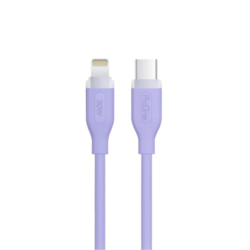 کابل تبدیل USB-C به لایتنینگ پرووان مدل PCC122 طول 1 متر