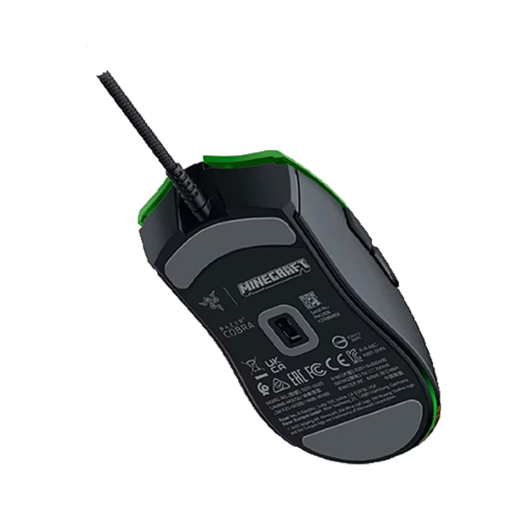 موس گیمینگ ریزر مدل RAZER COBRA MINECRAFT EDITION رنگ سبز — تصویر ۵
