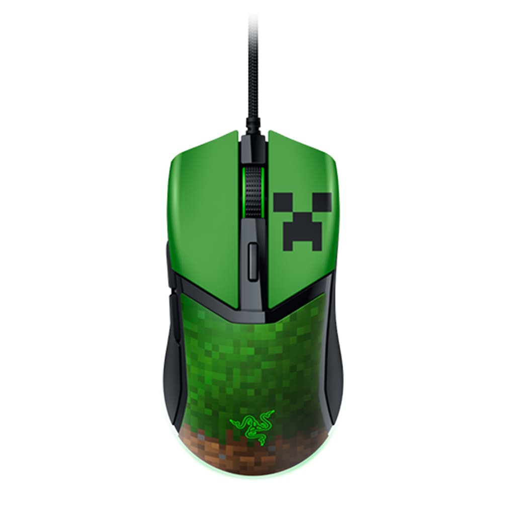 موس گیمینگ ریزر مدل RAZER COBRA MINECRAFT EDITION رنگ سبز