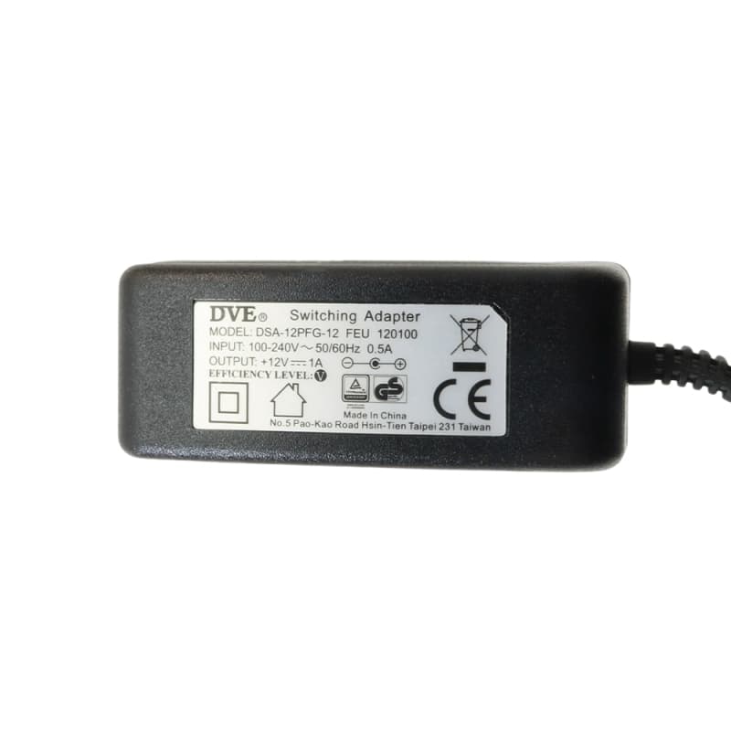 آداپتور 12 ولت 1 آمپر دیواری 12V-1A مارک DVE — تصویر ۵