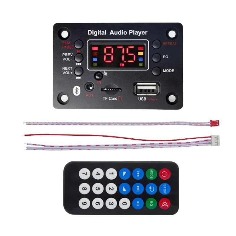 پخش کننده MP3 PLAYER پنلی بلوتوثی 12V مدل G016 — تصویر ۱۲