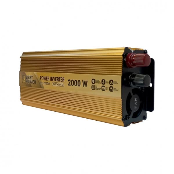 اینورتر خودرو مبدل 12VDC به 220VAC سوئیچینگ 12V 2000W مارک BEST POWER