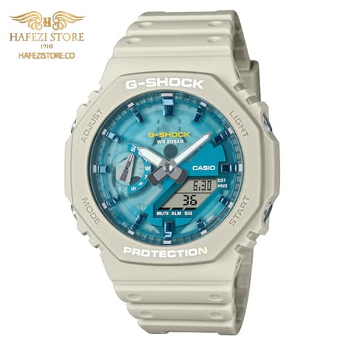 ساعت مچی مردانه کاسیو جیشاک مدل GA-2100AS-5ADR — تصویر ۸