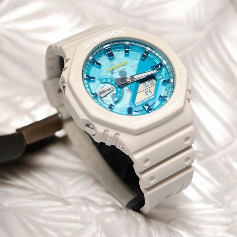 ساعت مچی مردانه کاسیو جیشاک مدل GA-2100AS-5ADR — تصویر ۳