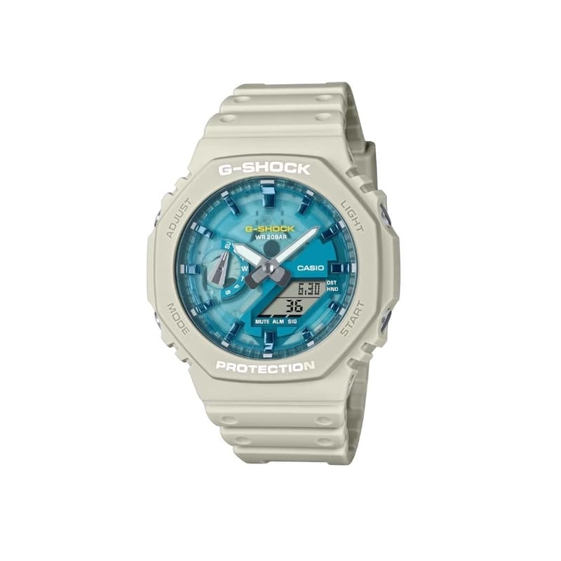 ساعت مچی مردانه کاسیو جیشاک مدل GA-2100AS-5ADR