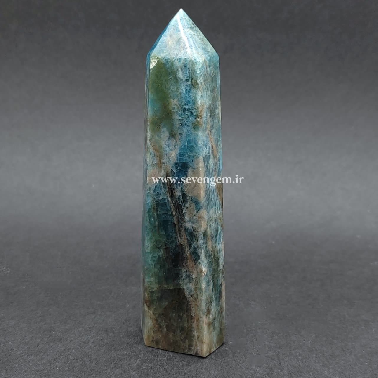 منشور سنگ آپاتیت آبی (کدB287)