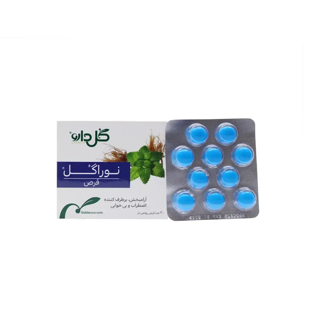 قرص روکش ‎دار نوراگل گل دارو 30 عدد