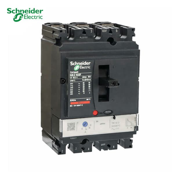 کلید اتوماتیک سه پل قابل تنظیم 80 آمپر اشنایدر LV429631