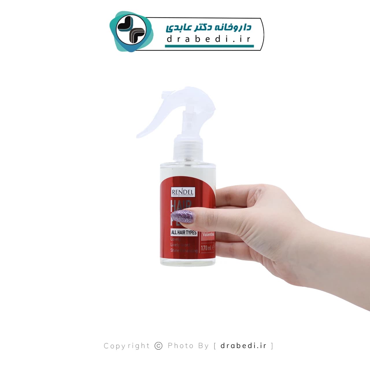 عطر مو رندل مدل ولنتینو مناسب انواع مو 170 میلی لیتر — تصویر ۳