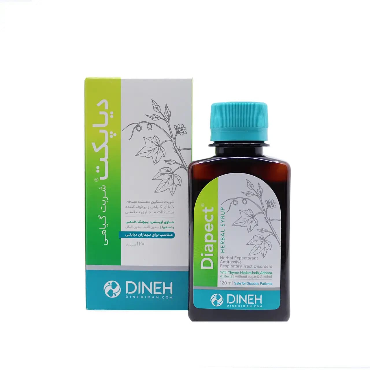 شربت گیاهی دیاپکت دینه 120 میلی لیتر