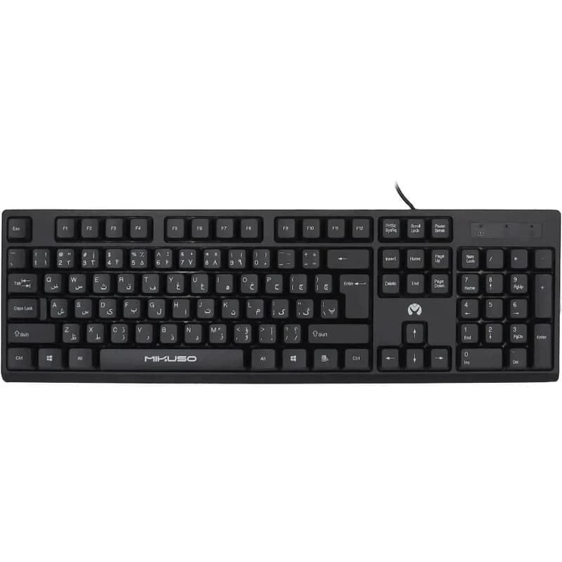 کیبورد با سیم mikuso مدل kb-039u — تصویر ۶