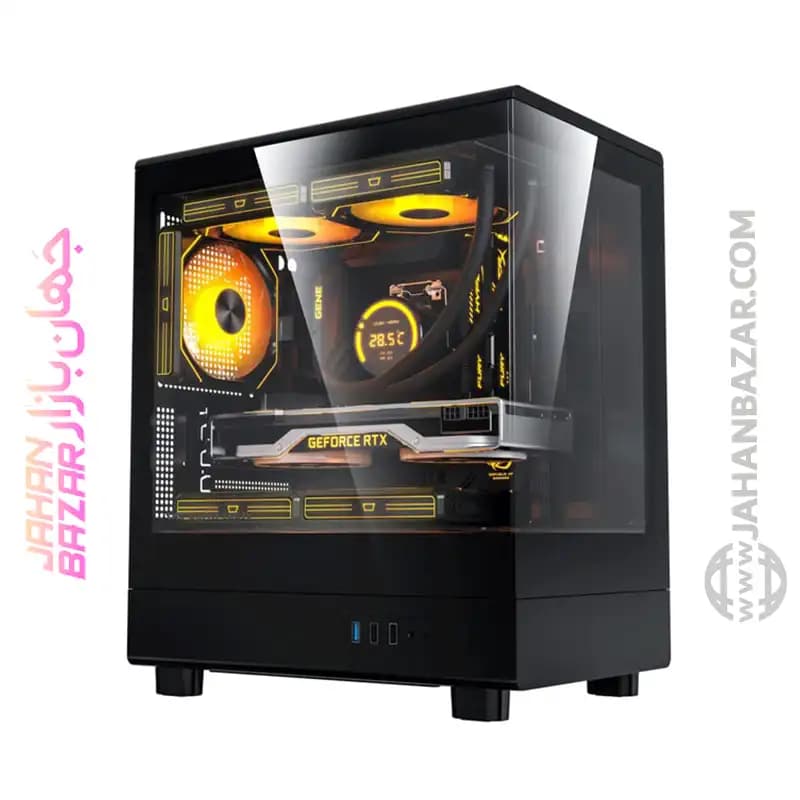 کیس کامپیوتر دارک فلش مدل DB330M M-ATX با 3 فن نصب شده — تصویر ۱۲
