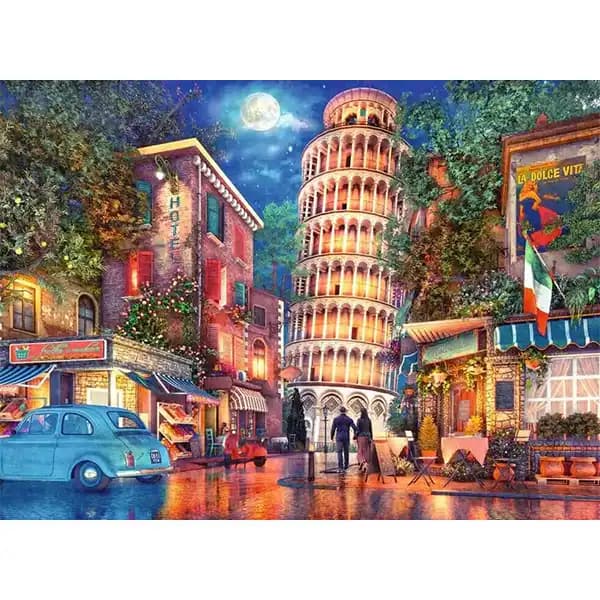 پازل 500 تکه رونزبرگر طرح شب در پیزا — تصویر ۹