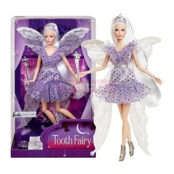 عروسک پری بالدار باربی با عصای جادویی Tooth Fairy