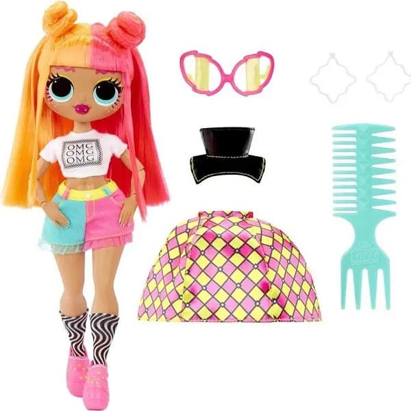 عروسک فشن LOL Surprise سری OMG مدل Neonlicious — تصویر ۶