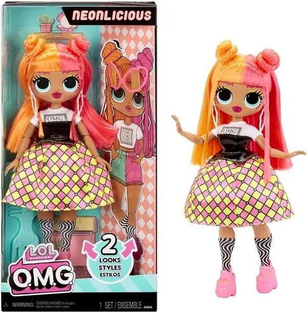 عروسک فشن LOL Surprise سری OMG مدل Neonlicious — تصویر ۲