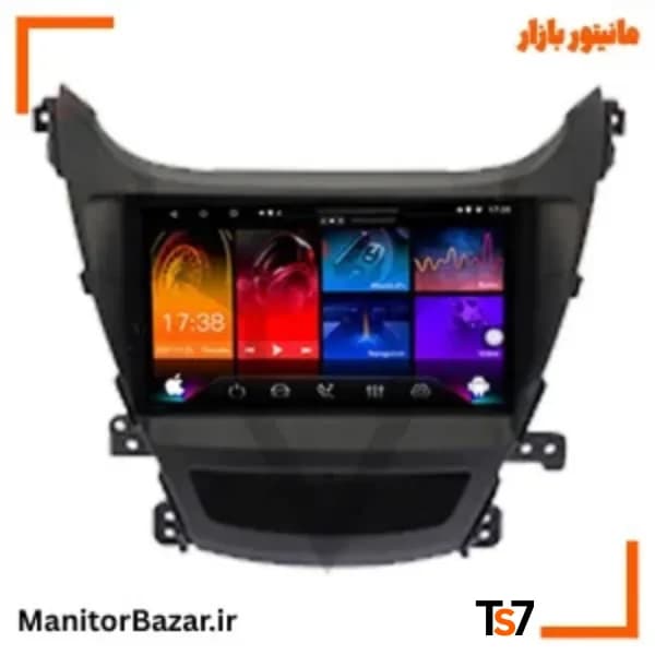 مانیتورخودرو TS7 هیوندای النترا 2011 تا 2016 | با قاب فابریک
