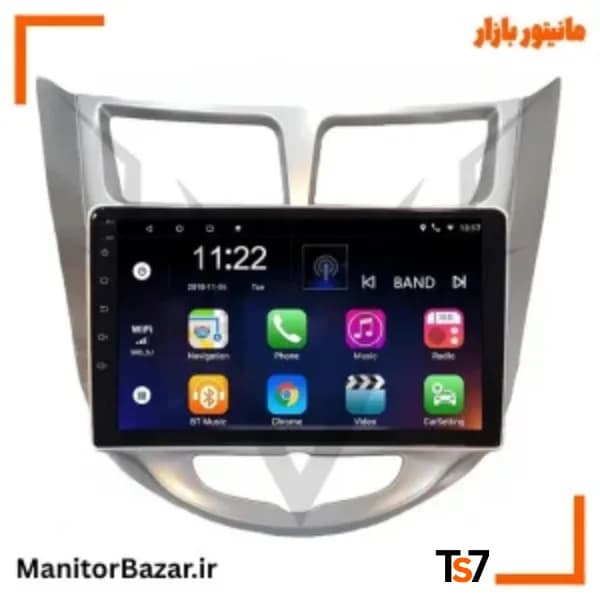 مانیتورخودرو TS7 هیوندای اکسنت | با قاب فابریک — تصویر ۶