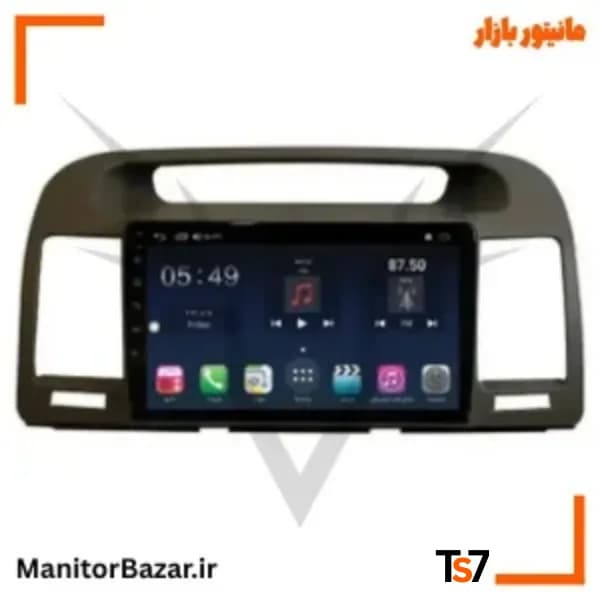 مانیتورخودرو TS7 تویوتا کمری گرند 2002-2006 | با قاب فابریک