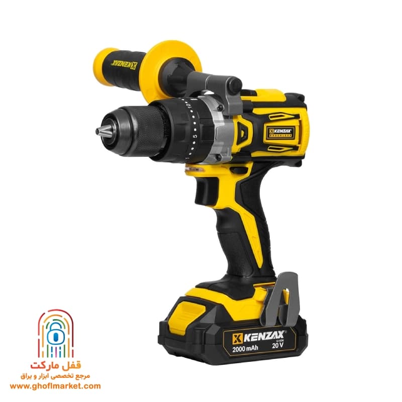 دریل پیچ گوشتی شارژی براشلس ۲۰ ولت کنزاکس مدل 8861P — تصویر ۲