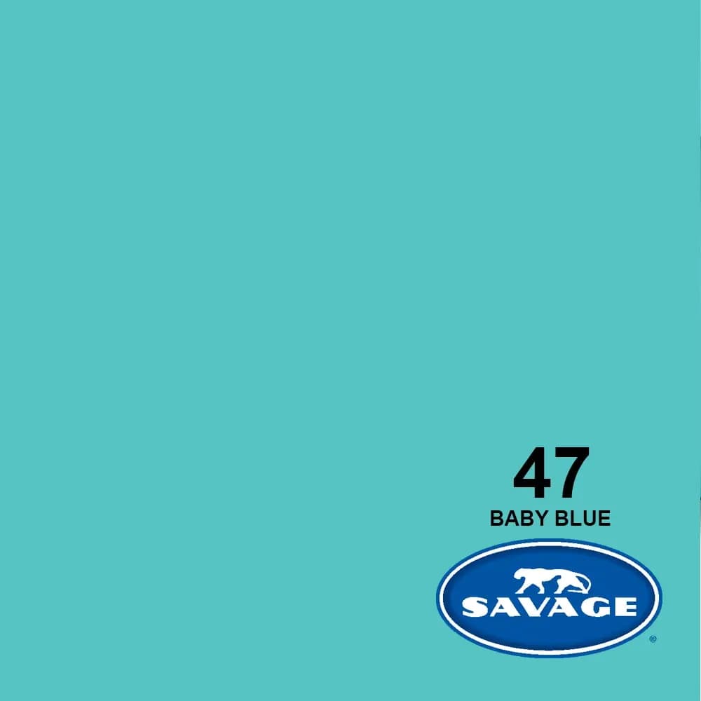 فون کاغذی سوج آبی Savage Widetone Seamless #47 Baby Blue — تصویر ۳