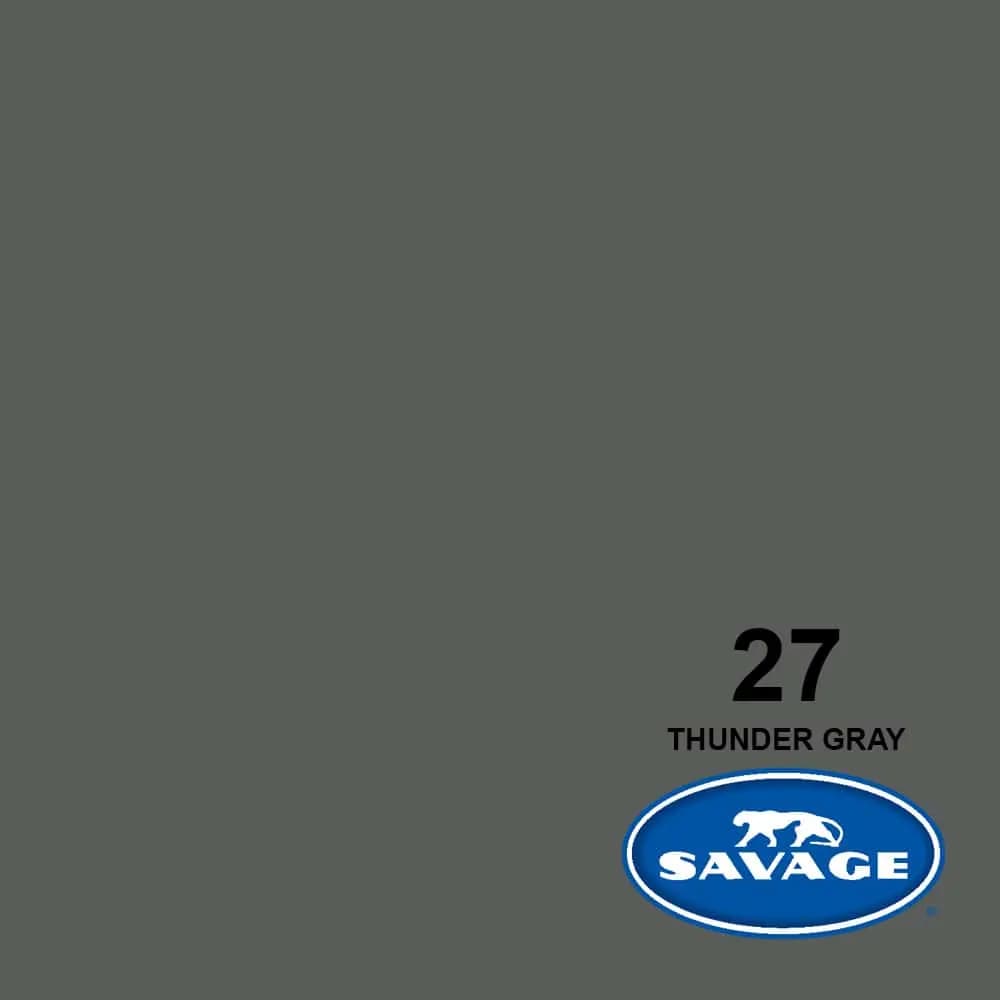 فون کاغذی سوج خاکستری Savage Widetone Seamless #27 Thunder Gray — تصویر ۷