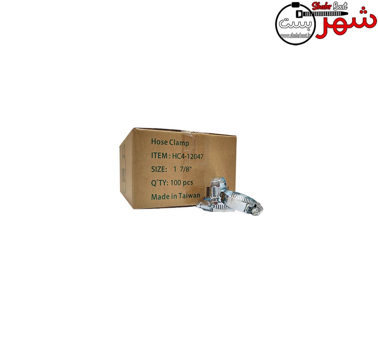 بست شلنگ فلزی سایز 19/44 | “1.7/8 برند وای وای تایوان (YY)