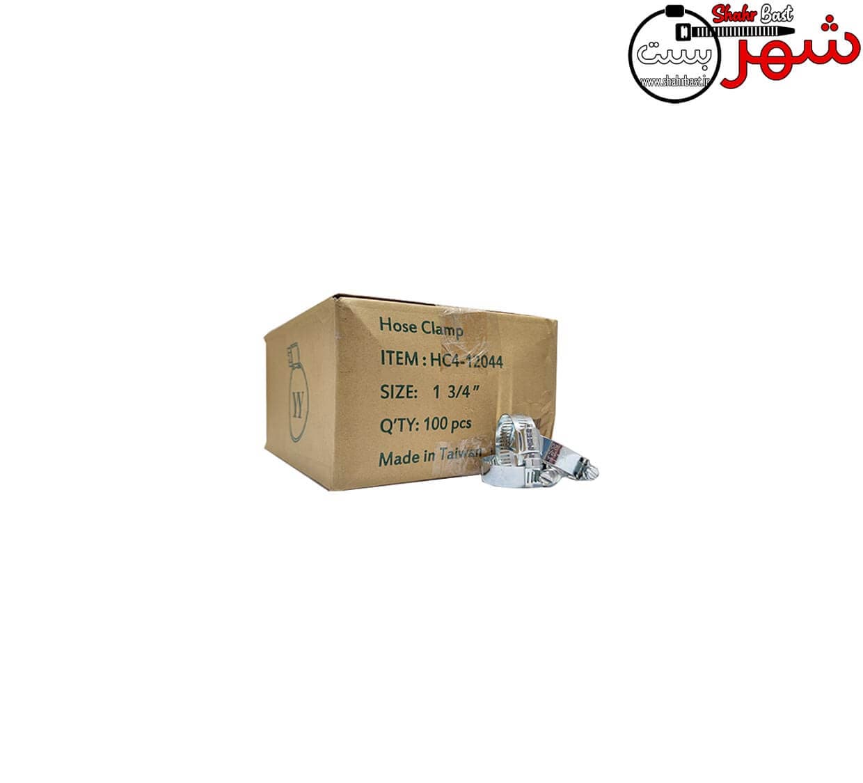 بست شلنگ فلزی رادیات پیکان سایز 19/44 | “1.3/4 برند وای وای تایوان (YY) — تصویر ۴