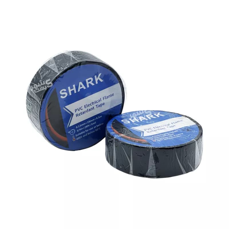 چسب برق مشکی نسوز 9 یارد برند شارک (SHARK) — تصویر ۸