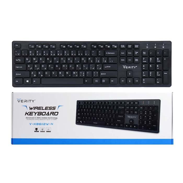 کیبورد بی سیم وریتی Verity V-KB6112W-N — تصویر ۳