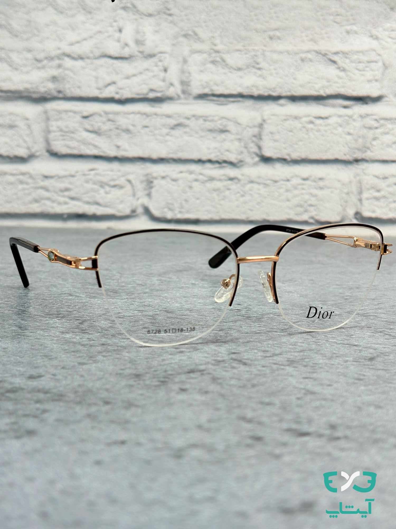 عینک طبی دیور Dior کد 8728 — تصویر ۶