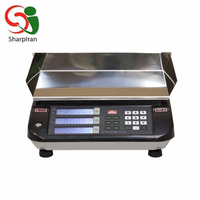 ترازوی فروشگاهی بدون علمک محک مدل 9800 سینی لبه دار