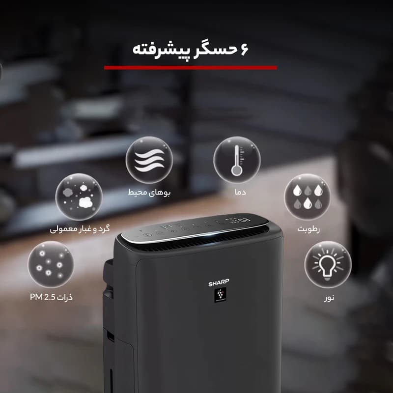 دستگاه تصفیه کننده هوا شارپ مدل KI-N50SA-H — تصویر ۵