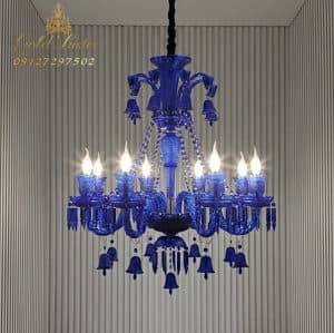 لوستر باکارات رنگ آبی