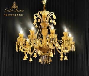 لوستر کریستال باکارات طرح فرانسه در انواع رنگبندی و سایز — تصویر ۲