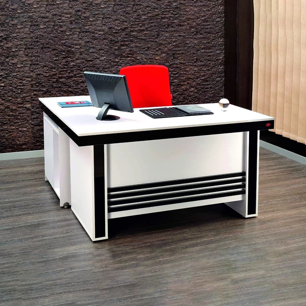میز کارمندی 75*140 مدل ماه با ال MDF — تصویر ۴