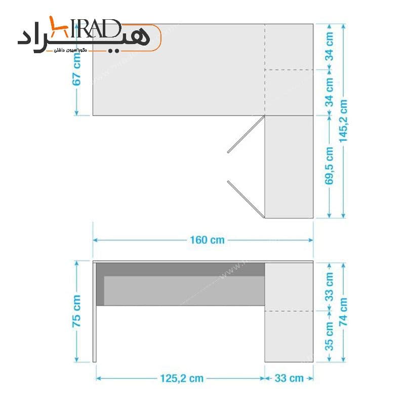 میز مدیریت هیراد مدل M910 — تصویر ۷