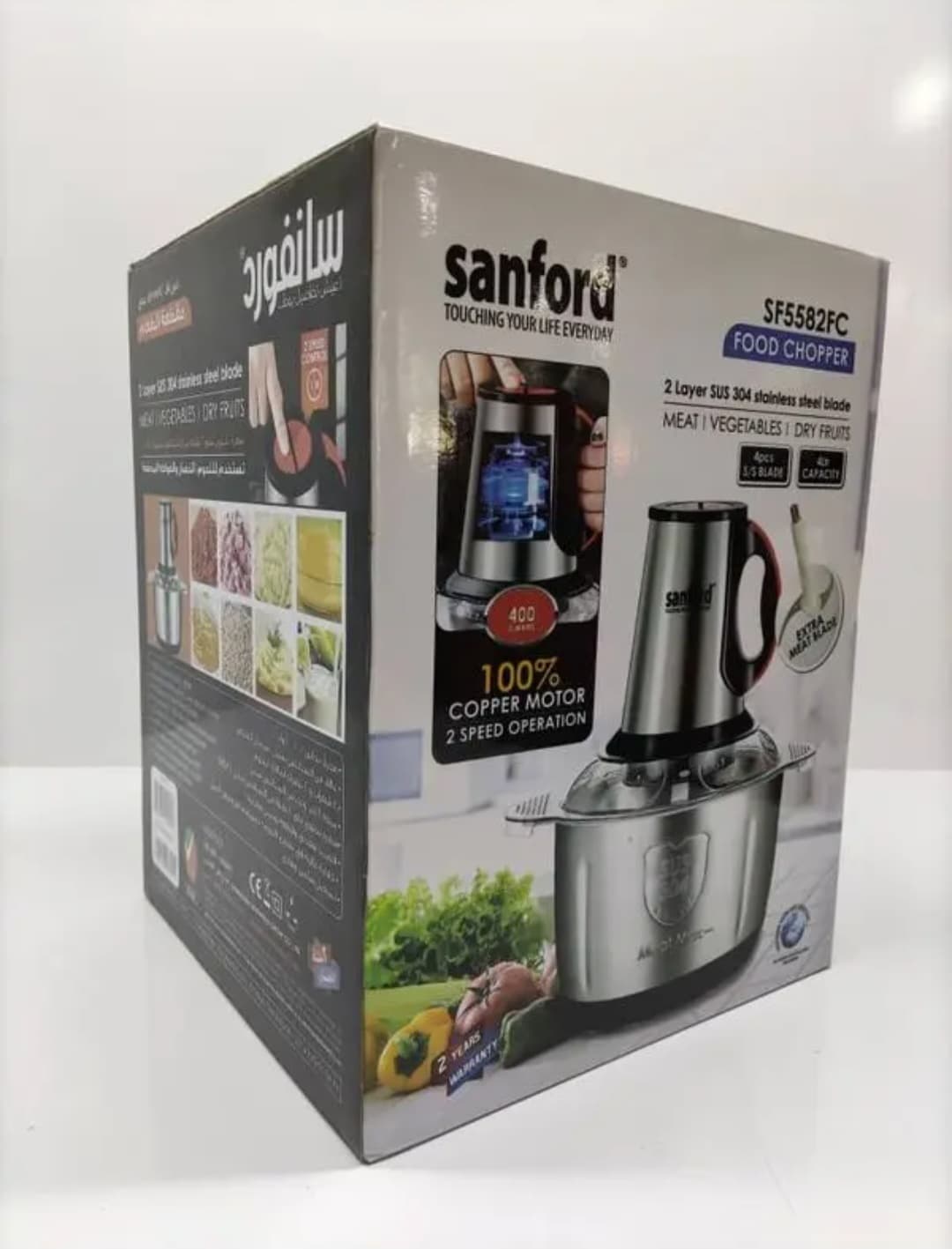 خردکن ۴ لیتری سانفورد SF5582FC | خردکن پرقدرت آشپزخانه