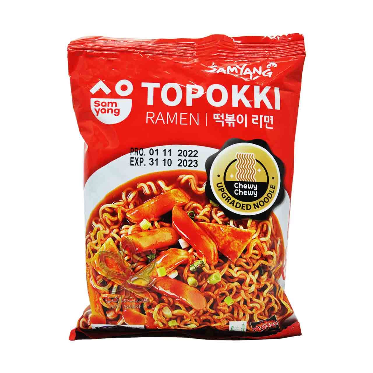 نودل کره ای ( رامن ) طعم توپاکی ۸۰ گرم سامیانگ – samyang