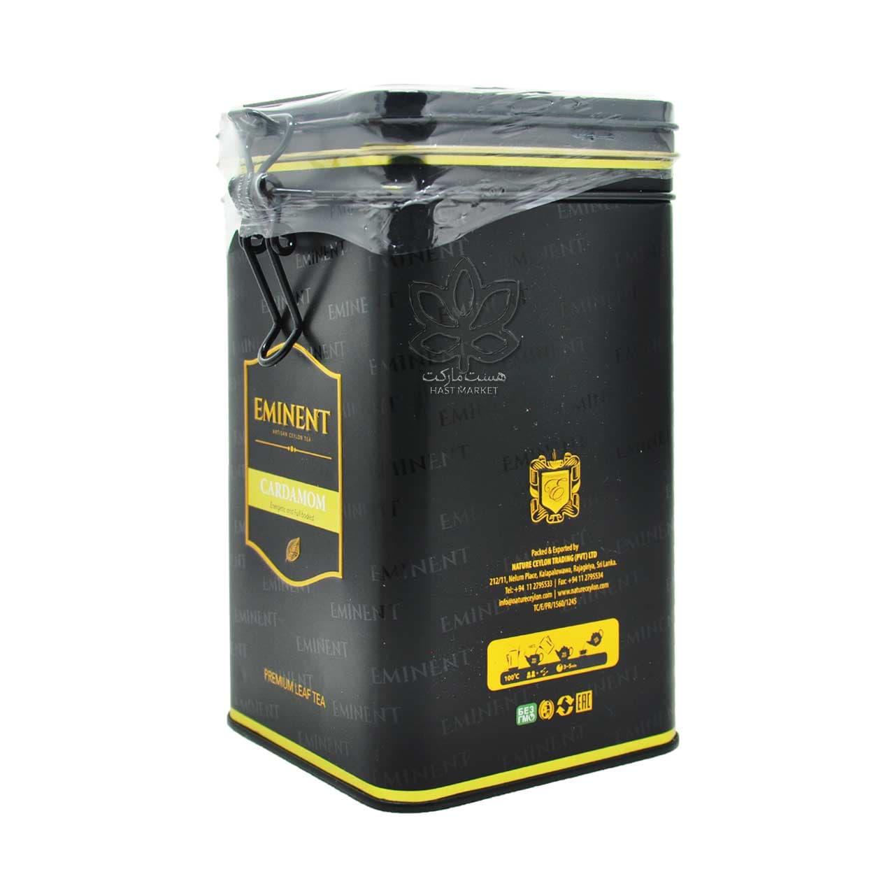 چای سیاه سیلان با طعم هل ۲۵۰ گرم قوطی فلزی امیننت – eminent — تصویر ۴