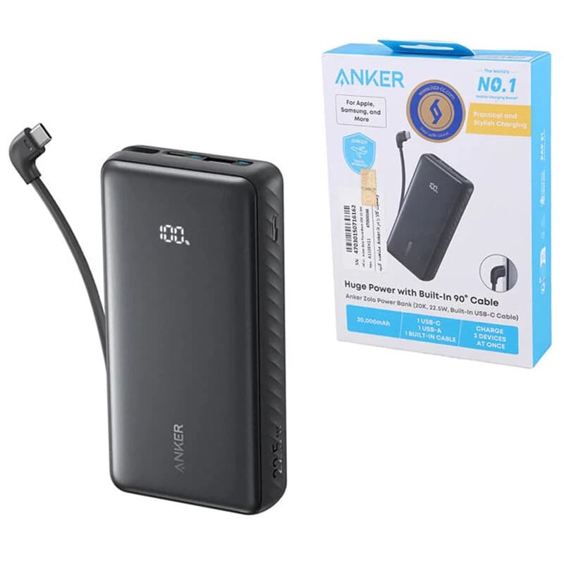 پاور بانک فست شارژ انکر Zolo A110EH11 22.5W ظرفیت 20000 میلی آمپر ساعت — تصویر ۸