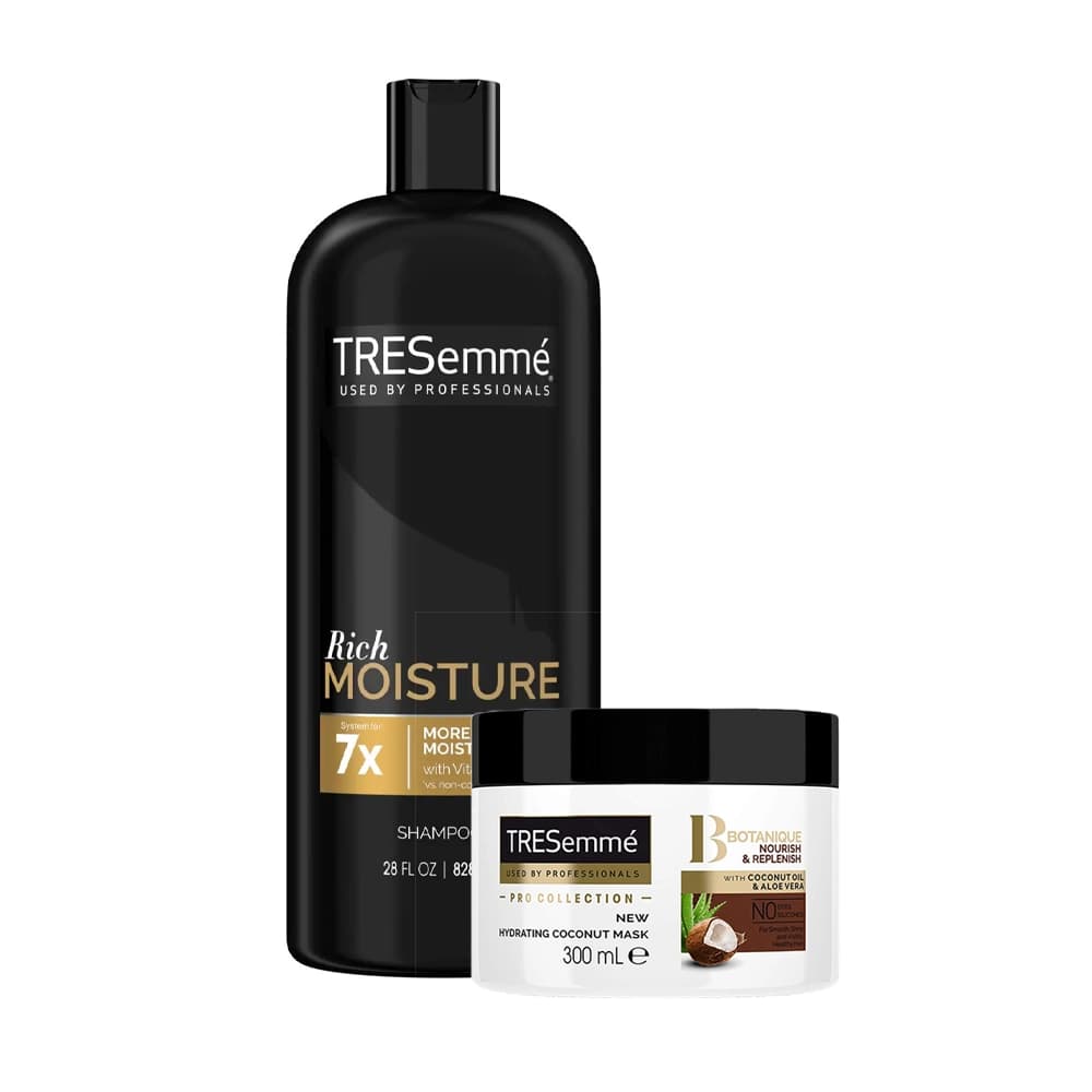 پک پیشنهادی شامپو و ماسک موهای خشک ترزمه – tresemme — تصویر ۲