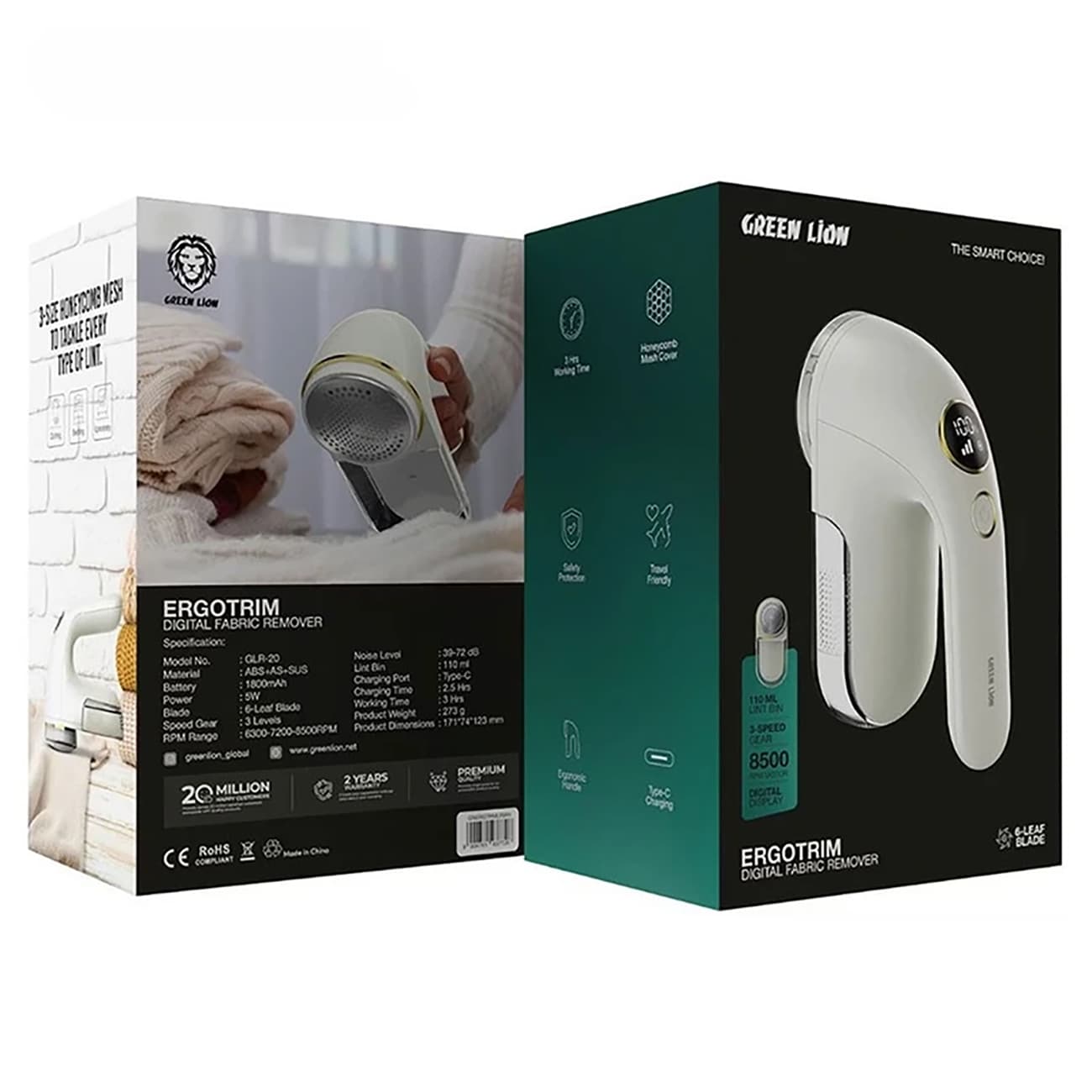 پرزگیر لباس شارژی گرین لاین Green Lion مدل glr-20 — تصویر ۹