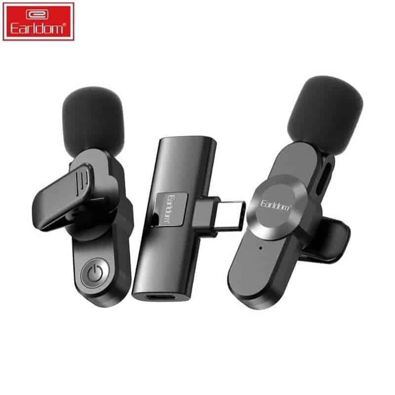 میکروفون یقه ای بی سیم ارلدام ET-MC8C — تصویر ۵