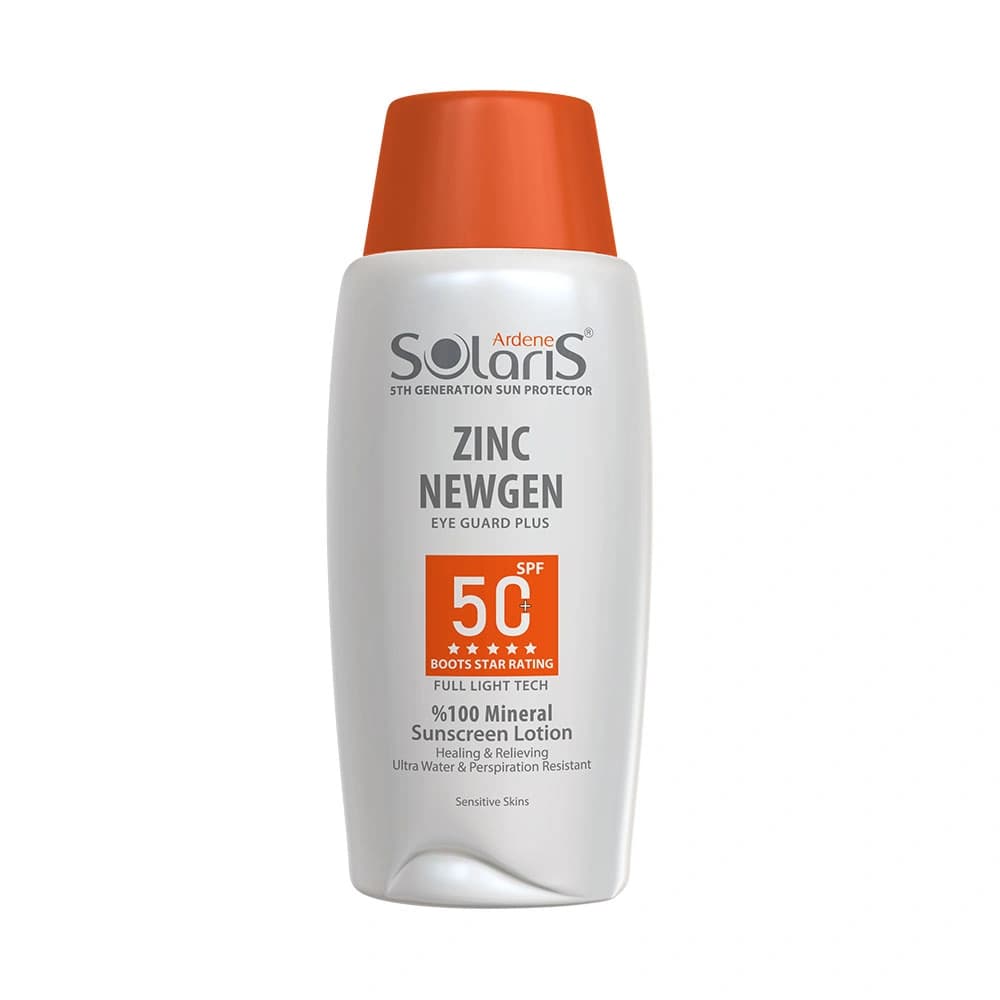 لوسیون ضد آفتاب فیزیکال آردن سولاریس مدل Zinc NEWGEN +SPF50 بی رنگ — تصویر ۱۰