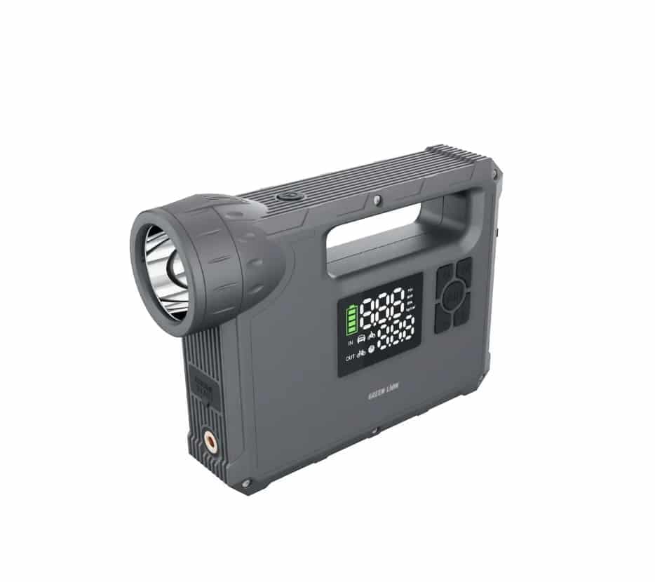 پمپ باد و جامپ استارتر گرین لاین مدل Green Lion JX-84 12V Jump Starter GNJUMSTJX84GY