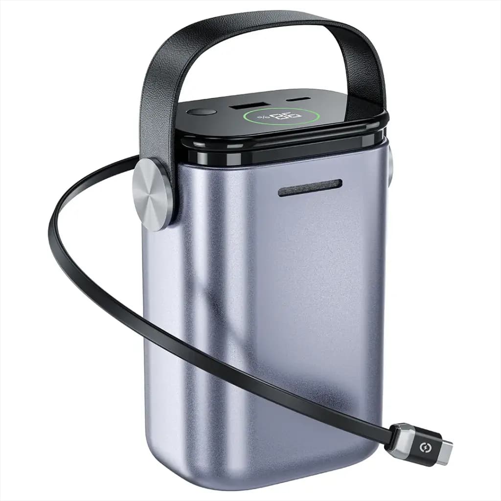 پاوربانک 30000 میلی‌آمپرساعت گرین لاین مدل Green Lion Bridge 30 30000mAh Power Bank (Grey)